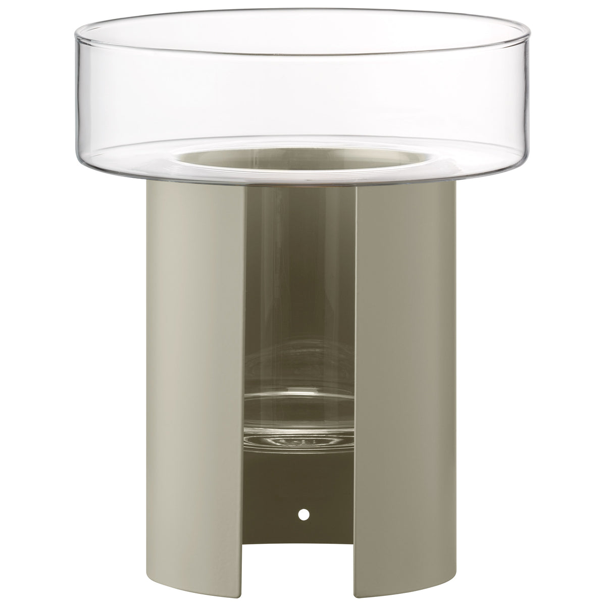 Gray LSA Terrazza planter with a 22cm height, showcasing a modern, minimalist design for indoor or outdoor use.