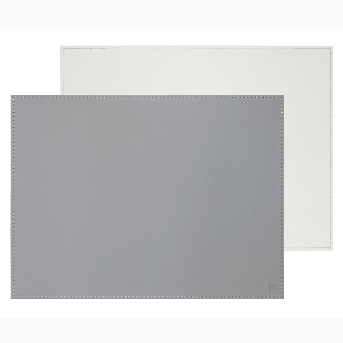 FREEFORM Platzset DUO in grau und weiß, rechteckiges Tischtuch für stilvollen Esstisch, langlebiges und elegantes Design