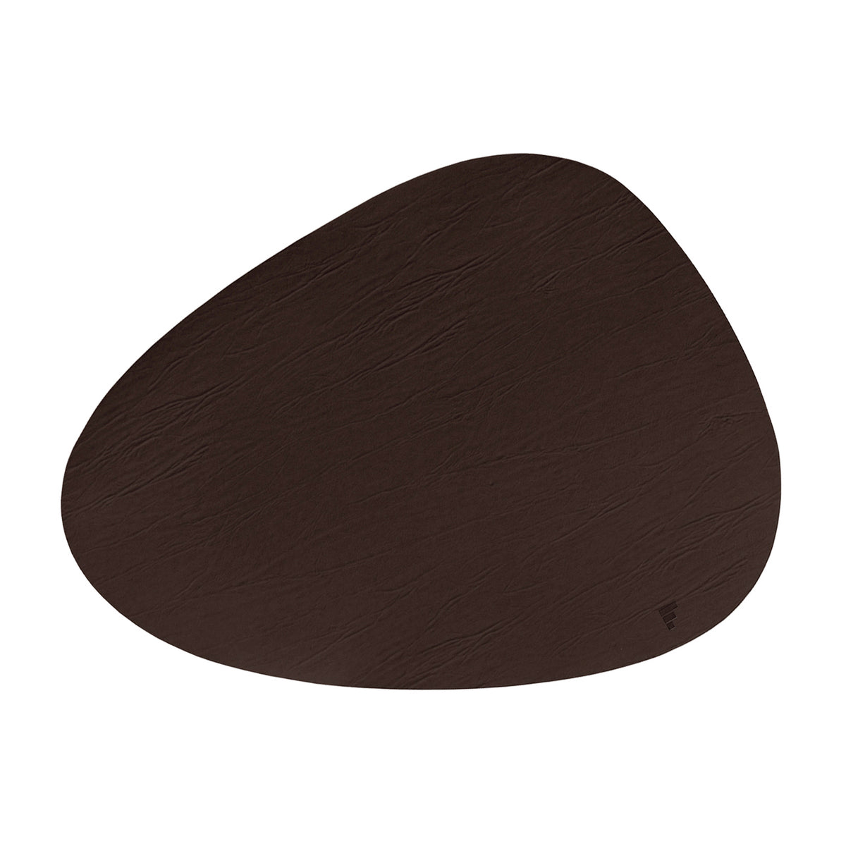 FREEFORM Platzset in KIESEL brown, 42 x 30 cm, featuring a durable design and natural stone-inspired pattern.