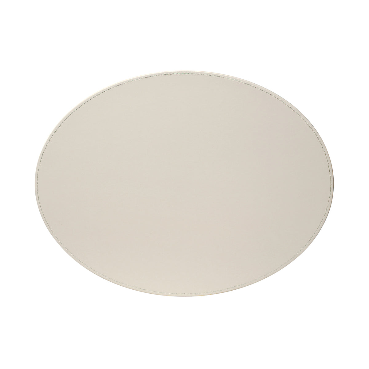 FREEFORM Platzset DUO in mint and ivory, oval-shaped table setting with elegant design, ideal for dining table decoration.
