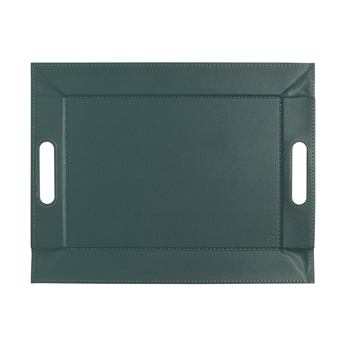 Small Freeform 2-in-1 Wendetablett with petrol and anthracite sides, versatile tablett and table set in a compact design.