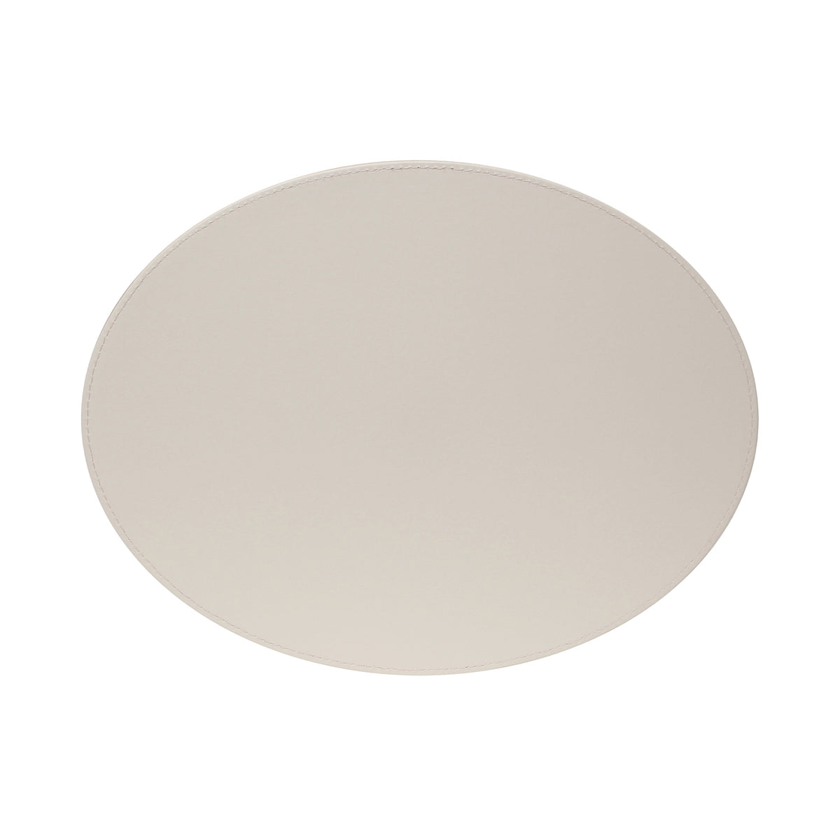 FREEFORM Platzset DUO in altrosa and stein, oval-shaped table setting with two matching placemats and napkin rings.
