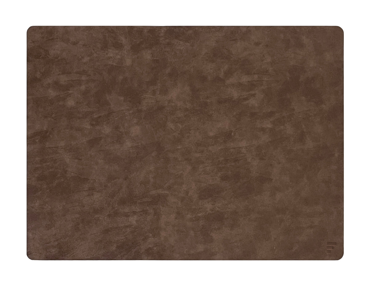 FREEFORM FLEXI leather-look 2-piece table mat set, stylish and durable for dining and serving.