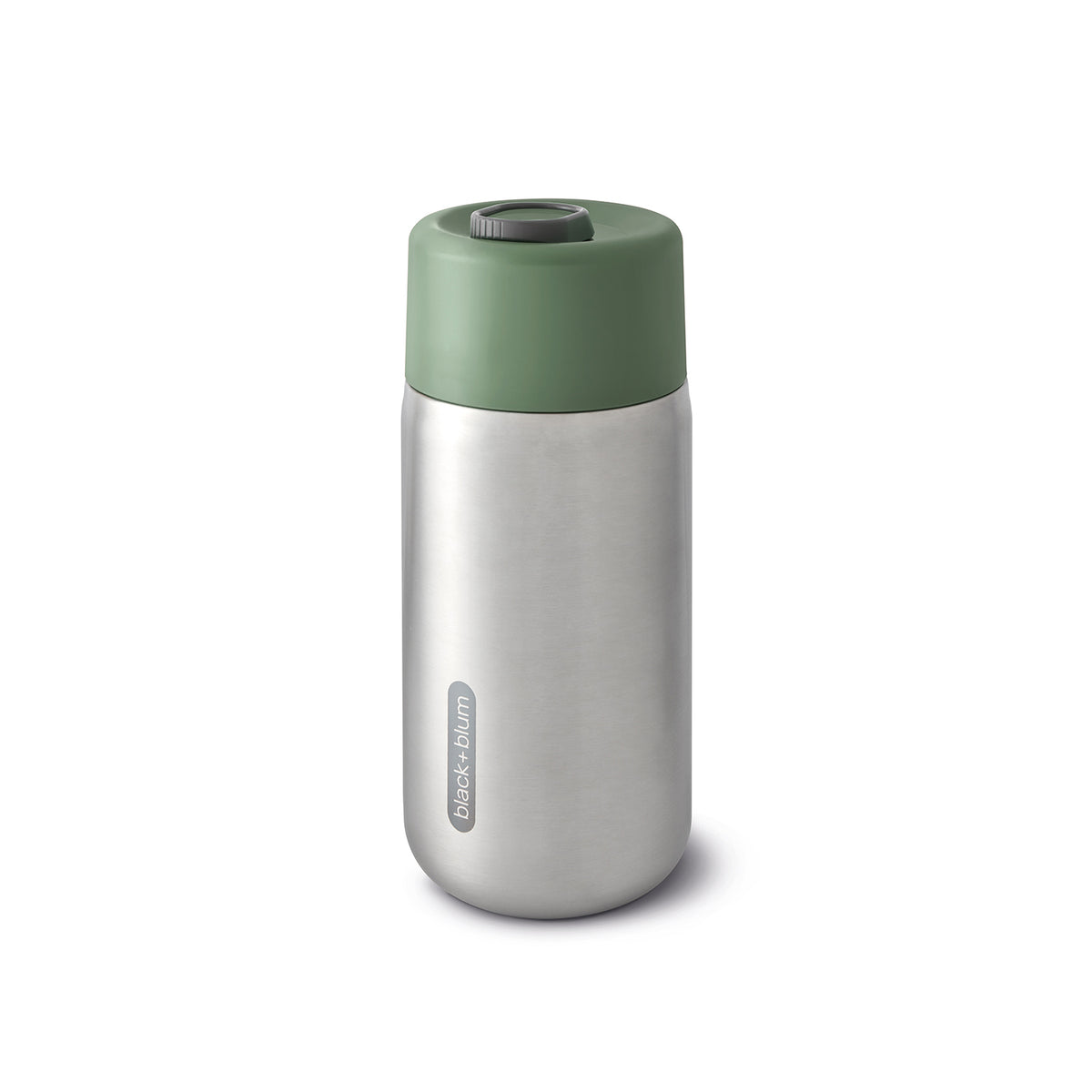 BLACK+BLUM orange TO-GO thermobecher with 340ml capacity, featuring a sleek, portable design for hot beverages.