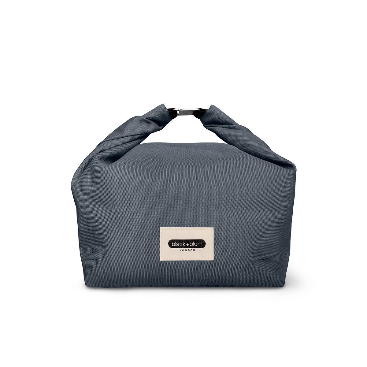 BLACK+BLUM lunchbag in black with a 6.7-liter capacity, featuring a sleek, compact design for carrying meals conveniently.