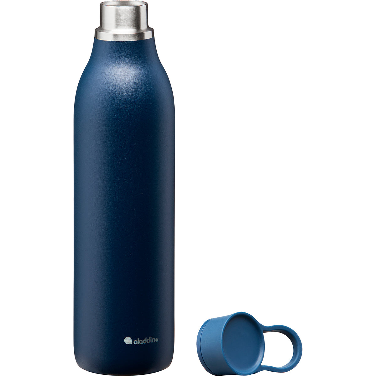 Blue ALADDIN City Loop insulated bottle with 600ml capacity, featuring a sleek design and secure cap.