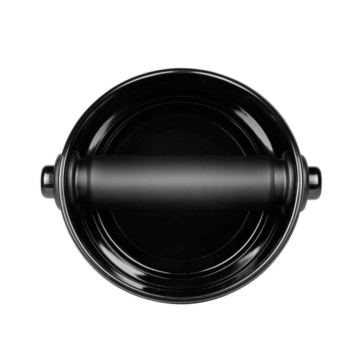 DREAMFARM Kaffeesatz-Behälter, grinder coffee grounds container with lid, black plastic, compact and practical for coffee grounds storage.