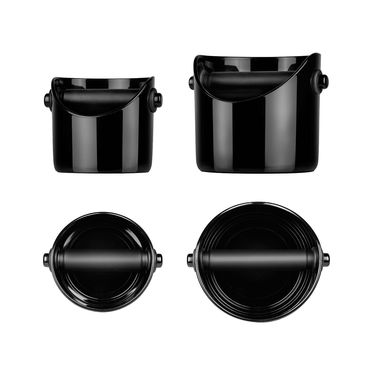 DREAMFARM Kaffeesatz-Behälter for coffee grounds disposal, compact and durable container with lid for kitchen use.