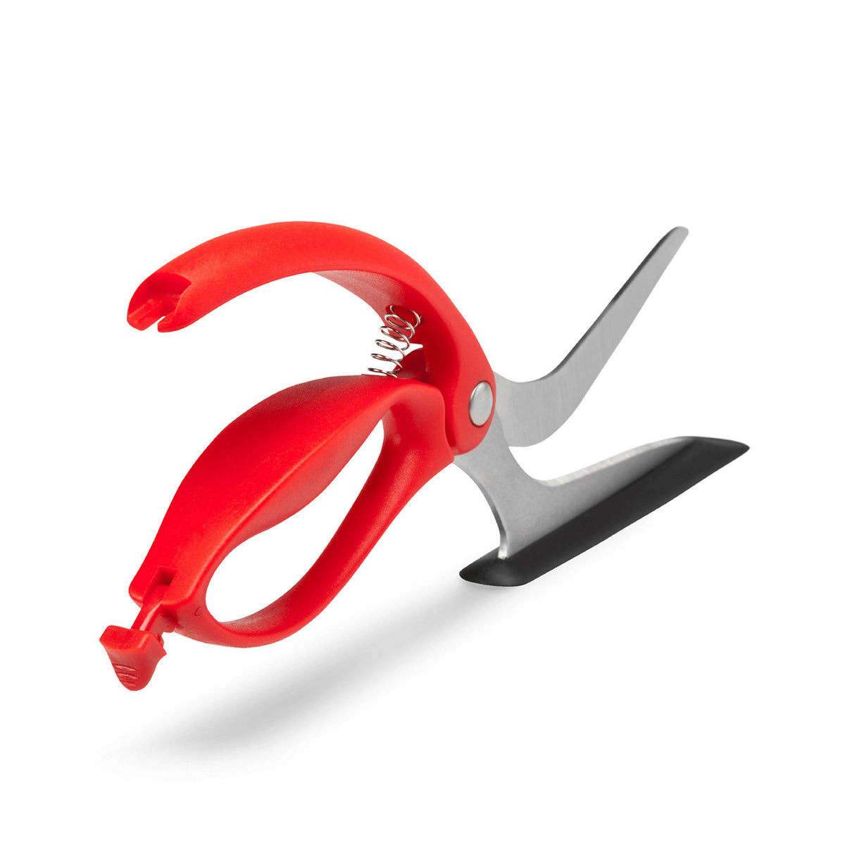 DREAMFARM pizza cutter scissors with sharp blades and ergonomic handle for easy pizza slicing.