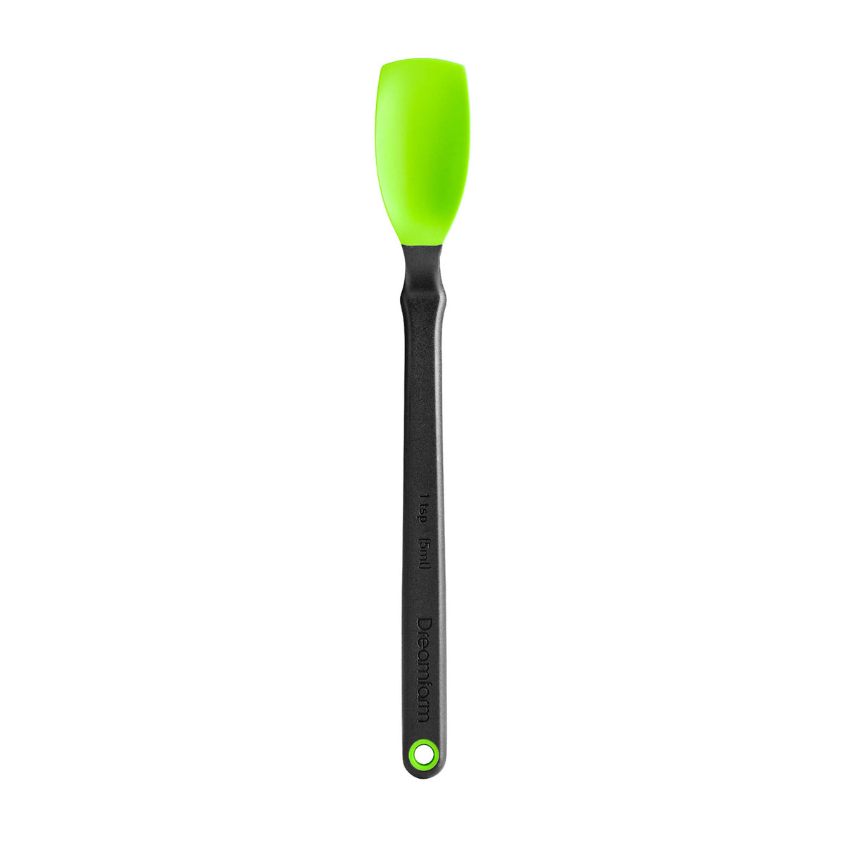 DREAMFARM MINI SUPOON cooking spoon with a wooden handle, ideal for stirring and serving in the kitchen.