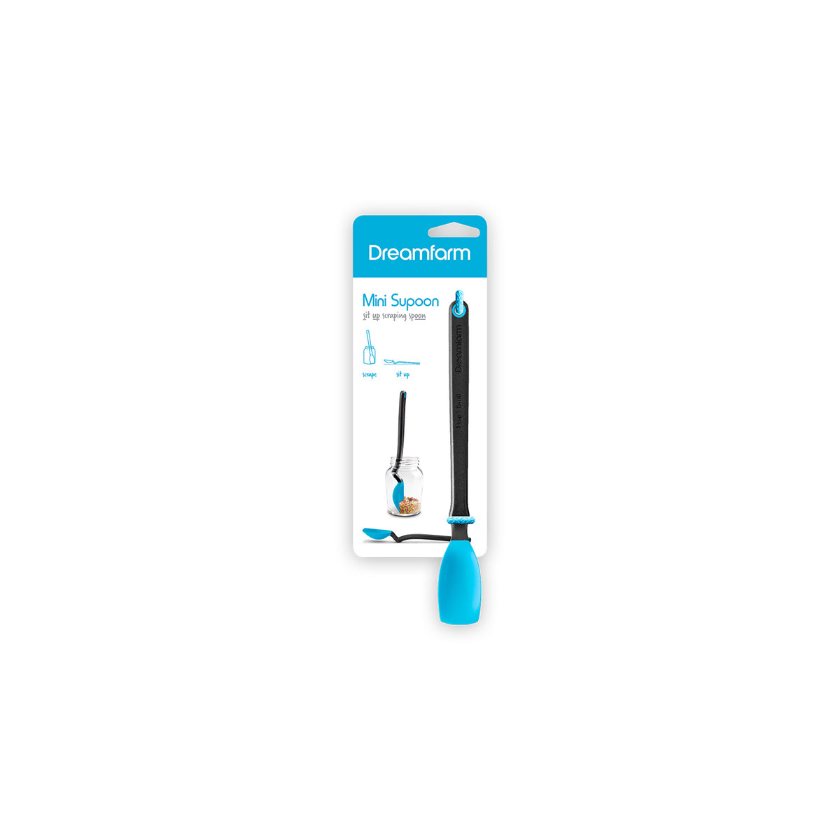 DREAMFARM mini soup spoon, stainless steel Kochlöffel with a polished finish, ideal for serving soups and stews.