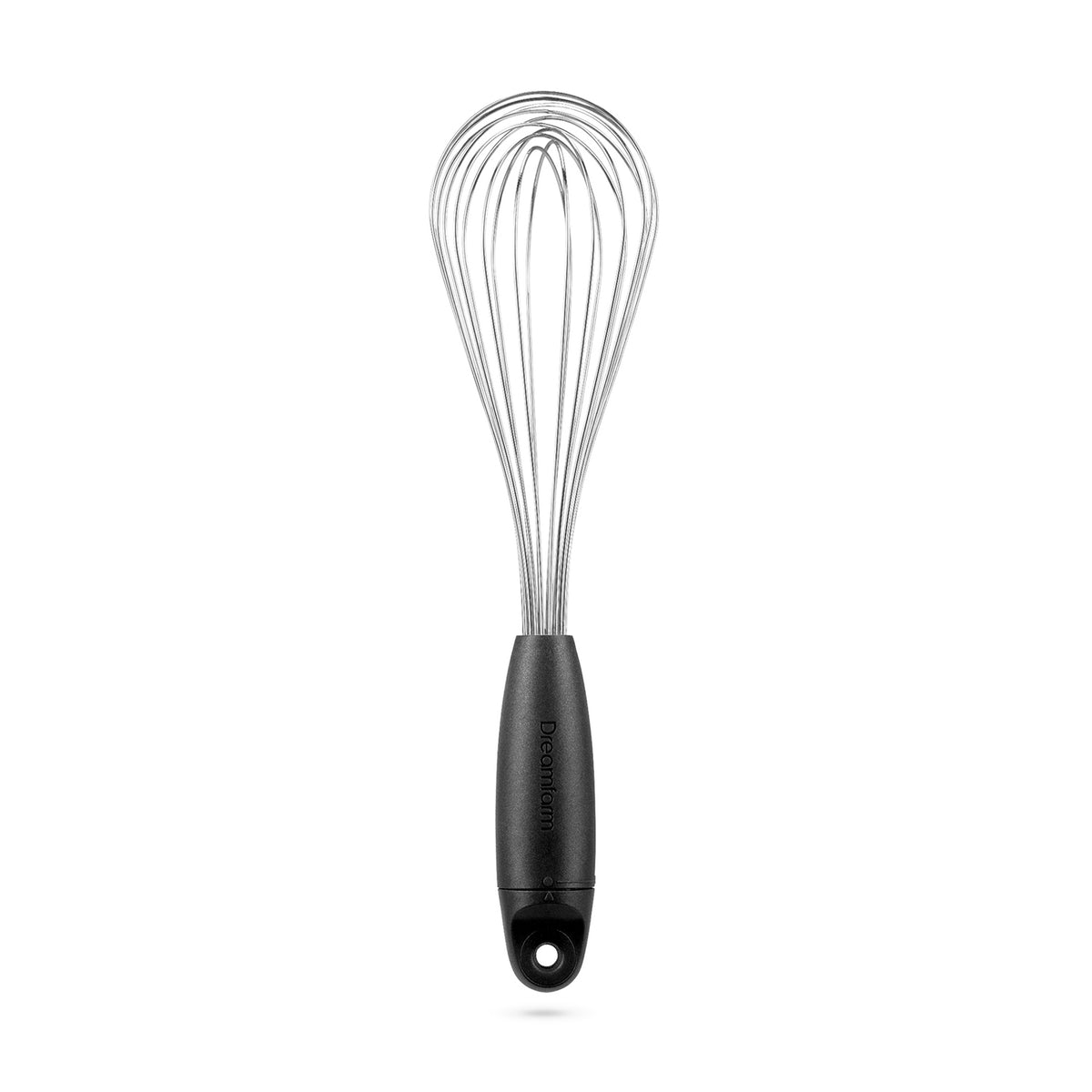 DREAMFARM Schneebesen FLISK, stainless steel whisk for mixing and beating in the kitchen.