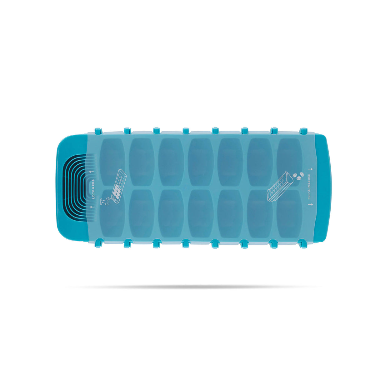 White DREAMFARM Eiswürfelform NOSPILA with multiple ice cube compartments for easy freezing and dispensing.