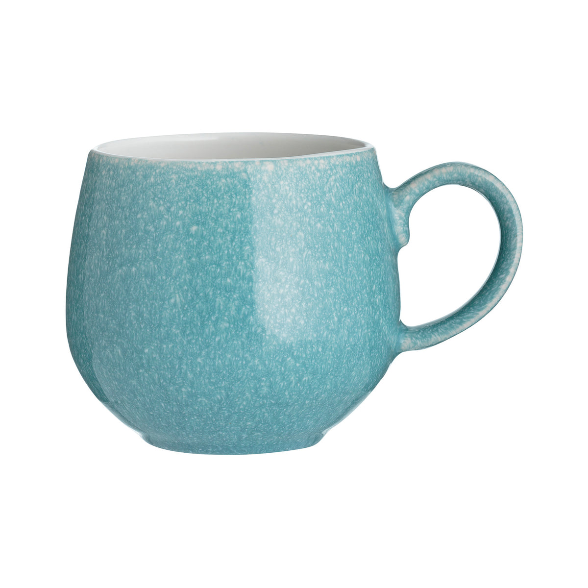 Mason Cash reactive 350ml ceramic mug in four vibrant colors, featuring a textured glaze finish.