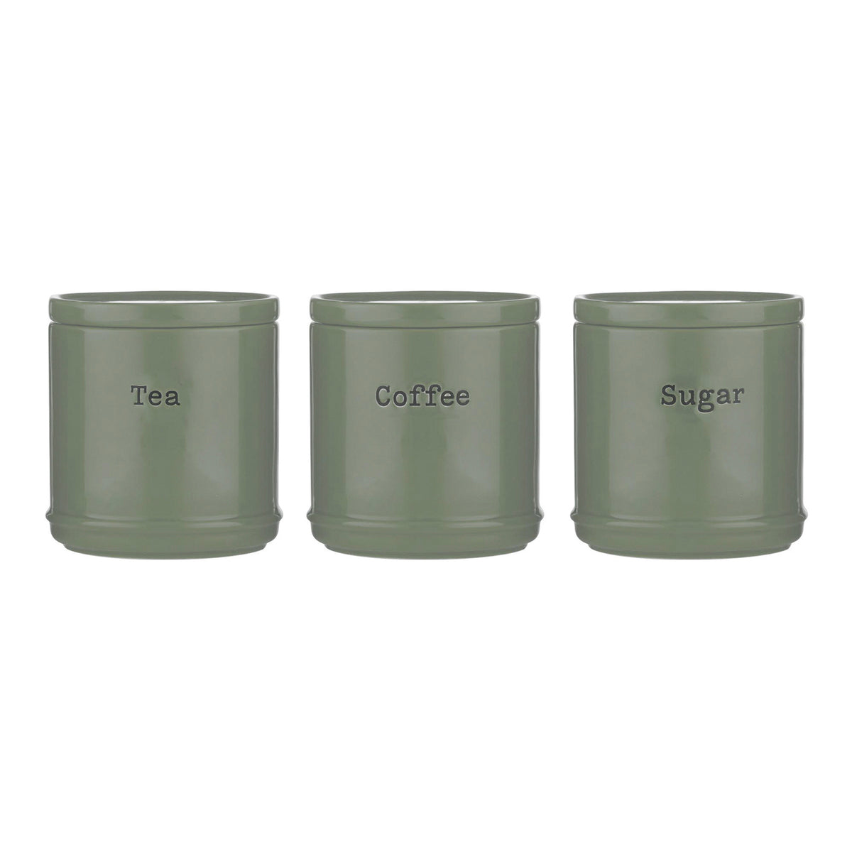 Set of three Price & Kensington Vorratsdosen in various colors, featuring durable storage containers for kitchen organization.
