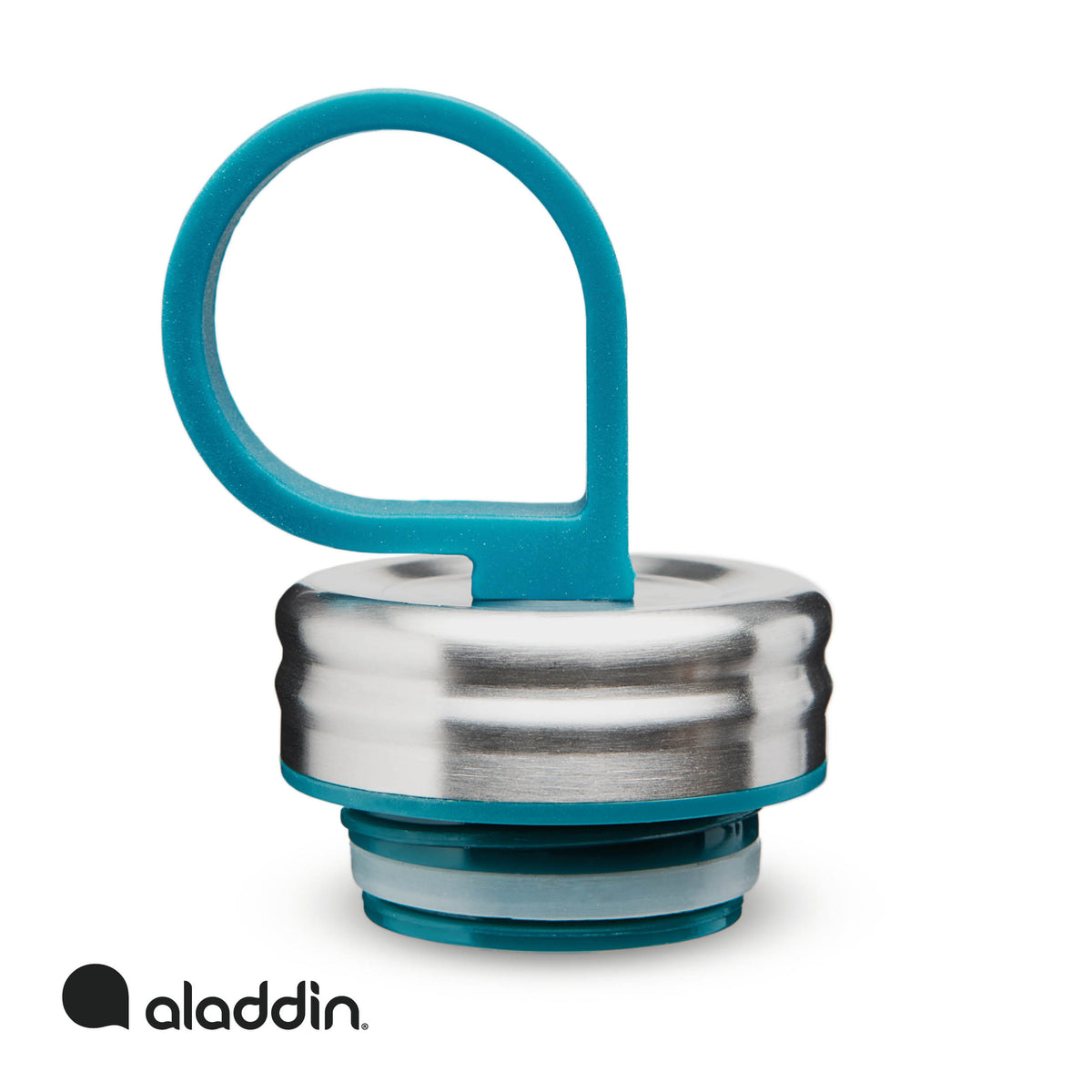 Aladdin 550ml chilled stainless steel water bottle in petrol blue with a sleek, insulated design for hot or cold drinks.