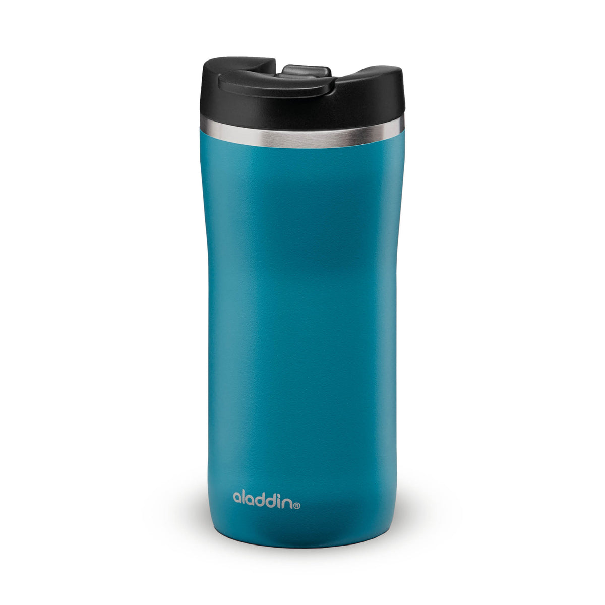 Aladdin Petrol-Blue Barista Thermobecher in 0.35L stainless steel with Leak-Lock lid, Aqua Blue color, available in three sizes