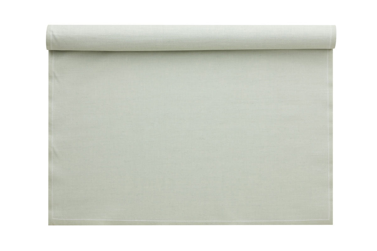 Water green servietten and table set from MY DRAP, featuring three stylish variants for elegant table settings.