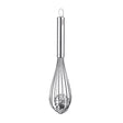CUISIPRO DUO silver whisk, 30.5 cm long, stainless steel kitchen utensil for mixing and whipping in cooking and baking.