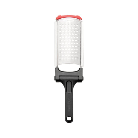 CUISIPRO foldable fine stainless steel grater, 23.5 cm, with a compact design for easy use and storage