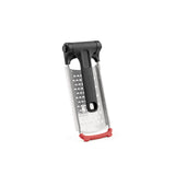 CUISIPRO foldable fine grater made of stainless steel, 23.5 cm long, with a compact design for easy use and storage.