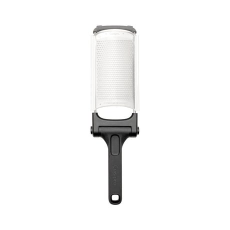 CUISIPRO stainless steel foldable fine grater measuring 23.5 cm for efficient food preparation.