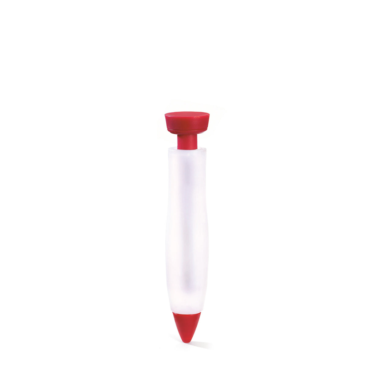CUISIPRO red and white decorating pen with fine tip for detailed cake and pastry decoration.