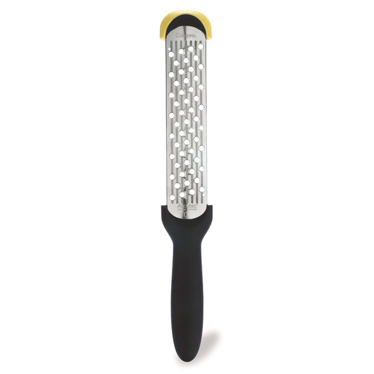 CUISIPRO Kronenraspel Parmesanraspel in black, with a sturdy handle for grating cheese and other ingredients.