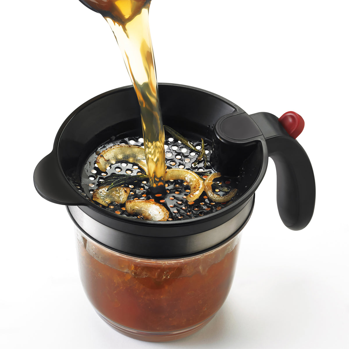 CUISIPRO Fett-Trenner EASY DRIP in acrylic, a professional oil separator for efficient drainage and separation of fats.