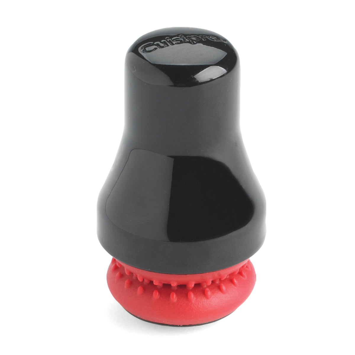 CUISIPRO Fleckenentferner Magnet in schwarz rot, designed for removing stubborn stains from fabrics and surfaces.