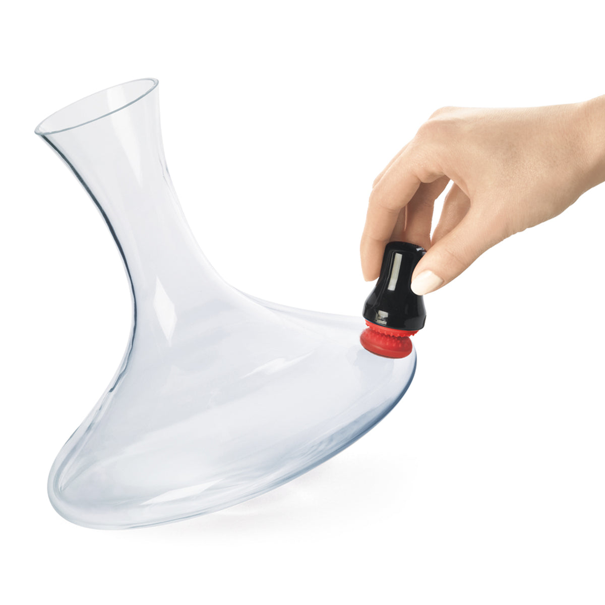 CUISIPRO Fleckenentferner Magnet in schwarz und rot, designed for removing stains from various surfaces.