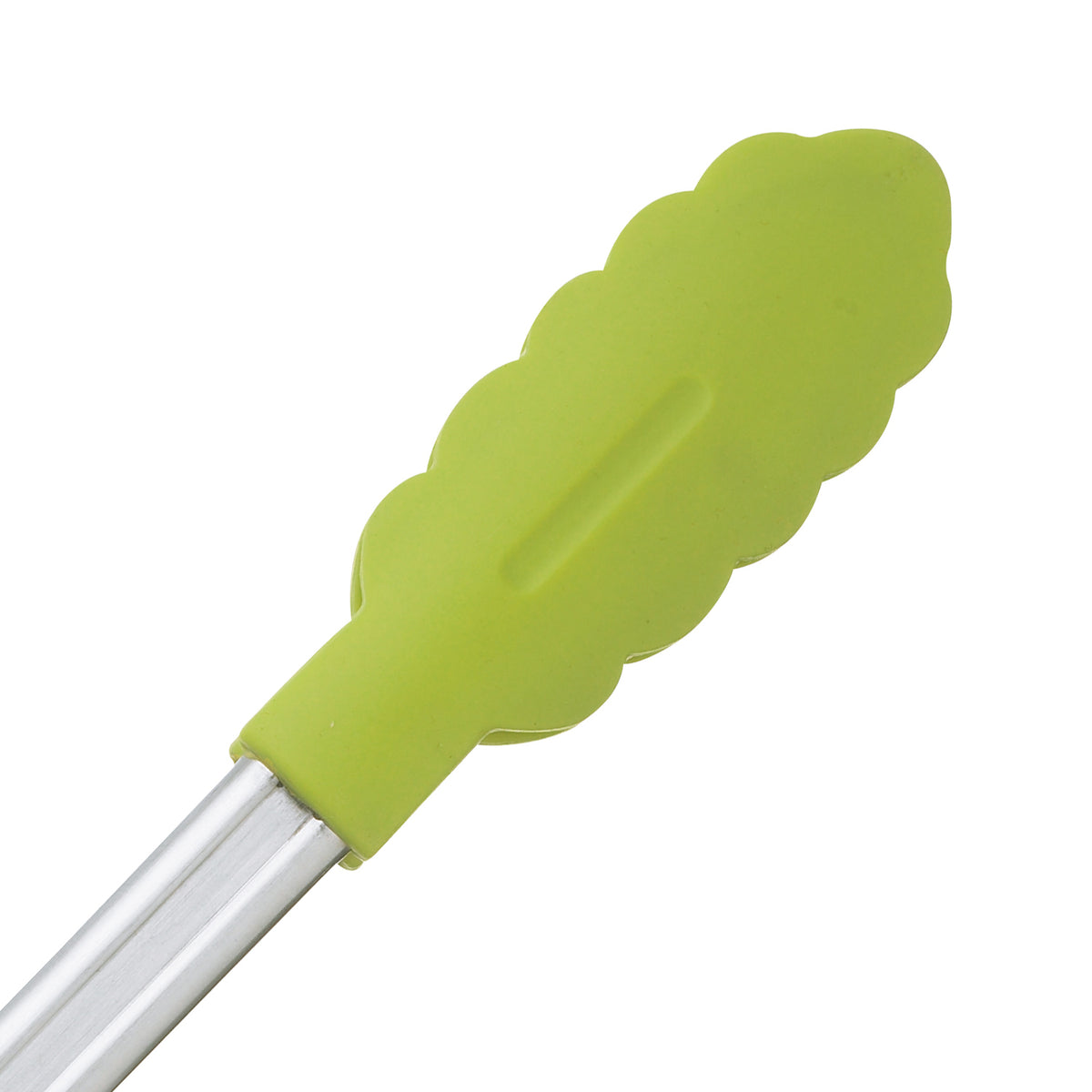 CUISIPRO green 24cm kitchen and serving tongs with a stainless steel gripping end for cooking and serving tasks.