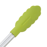 CUISIPRO green 24cm kitchen and serving tongs with a stainless steel gripping end for cooking and serving tasks.