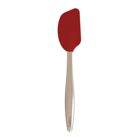 CUISIPRO stainless steel and black kitchen helper tool, versatile kitchen utensil for cooking and food prep.