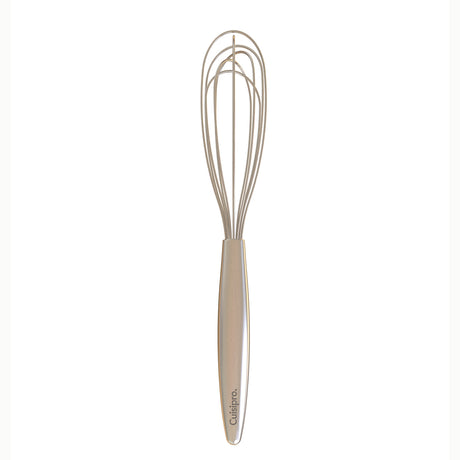 CUISIPRO mini snowberry whisk, 21 cm, silver, stainless steel kitchen utensil for mixing and whipping.