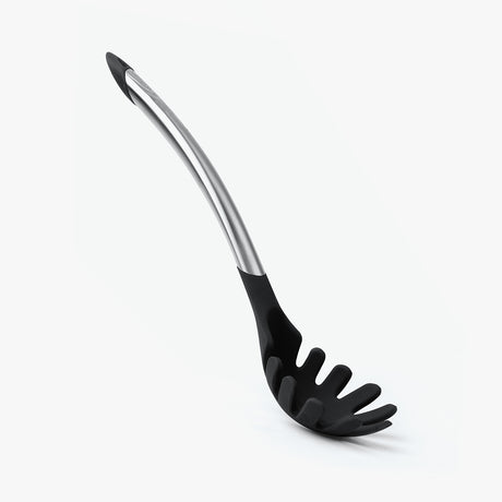 CUISIPRO Spaghetti-Heber in black, Elegance model, 30.8 cm long, designed for serving spaghetti efficiently and stylishly.