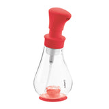 CUISIPRO soap foam dispenser in chrome, 39 cm tall, with a sleek design and pump for dispensing foam soap.
