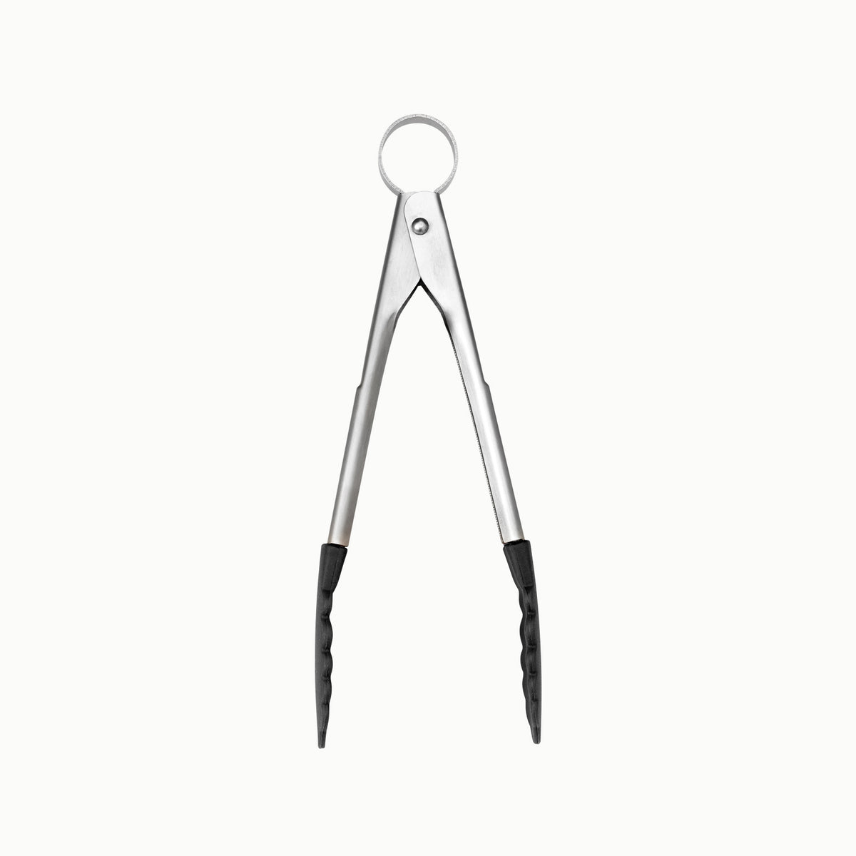 CUISIPRO mini red cooking and serving tongs, 18 cm, with stainless steel grip for versatile kitchen use