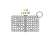 LODGE silicone and steel scrub pad in red, durable kitchen cleaning tool for cookware and surfaces.