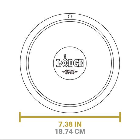 Gray Lodge coaster with a round design, made of durable material, perfect for protecting surfaces from hot or cold drinks.