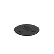 Lodge mini silicone magnet coaster in black with a smooth surface, designed to protect surfaces from heat and spills.