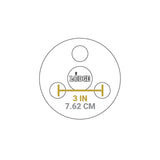 Lodge mini silicone magnet coaster in black with a smooth surface and compact design for protecting surfaces from heat or spills.