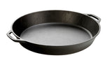 Lodge classic black cast iron skillet, Gusseiserne Pfanne, with smooth cooking surface and sturdy handle for versatile kitchen use