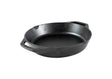 Lodge classic black cast iron skillet pan, durable cookware for stovetop and oven use, with a smooth cooking surface.