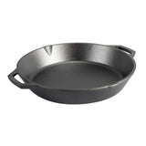 Lodge Classic cast iron skillet in black, showing the smooth cooking surface and sturdy handle for versatile cooking.
