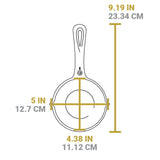 Lodge Classic black melting pot, 13.3 cm, made of durable material, ideal for melting and mixing ingredients.