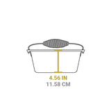 Lodge classic black Dutch oven with sturdy handles and smooth enameled surface, ideal for slow cooking and baking.
