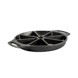 Lodge 8-piece set of black baking pans, including classic backform, with non-stick coating and sturdy handles.