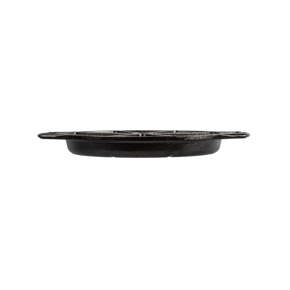 Set of eight black Lodge Classic baking pans with sturdy metal construction, perfect for versatile baking and roasting.
