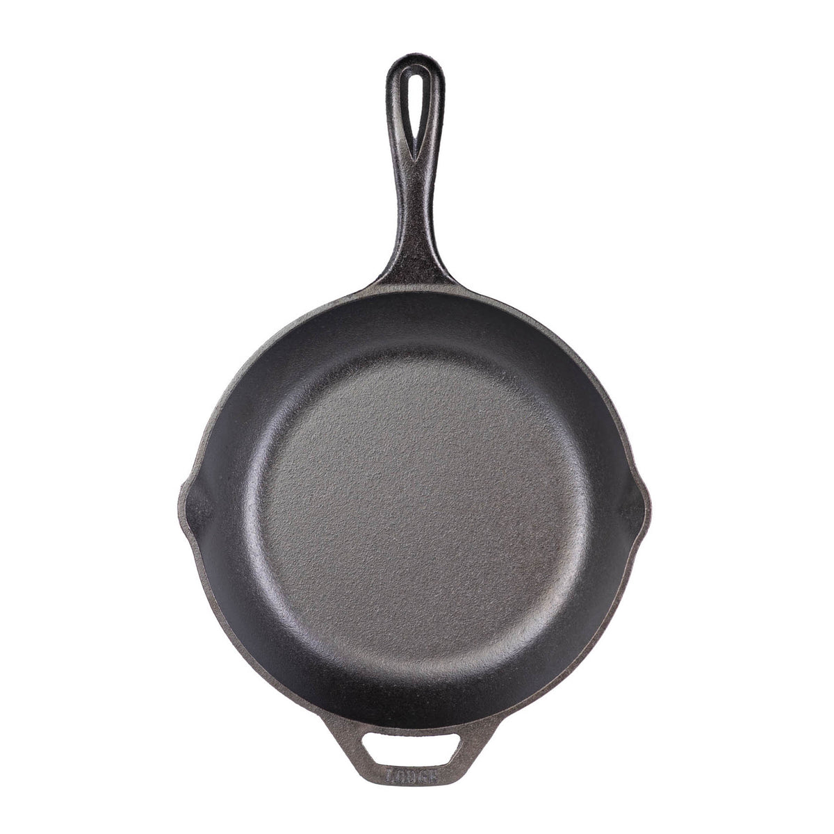 Black Lodge Chef cast iron skillet, durable cookware with a smooth handle, ideal for versatile cooking and searing.